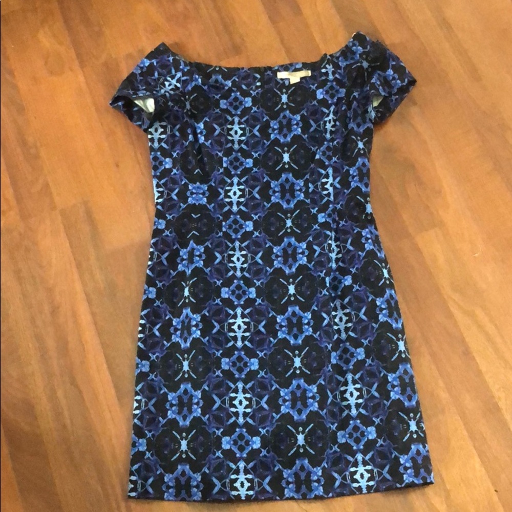 Blue Off the Shoulder Dress - Size L